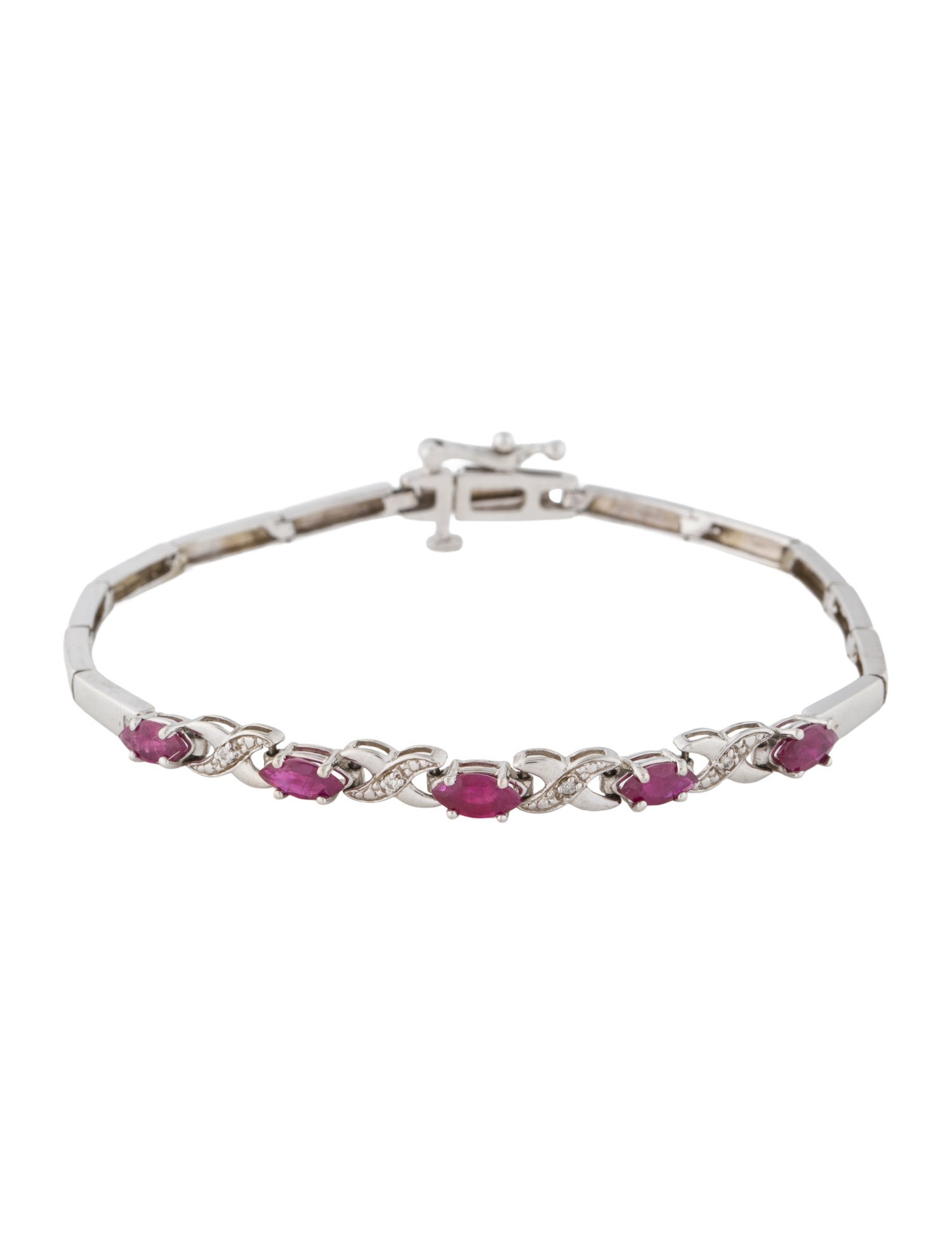 Bracelet 14K 1.15ctw Ruby & Diamond