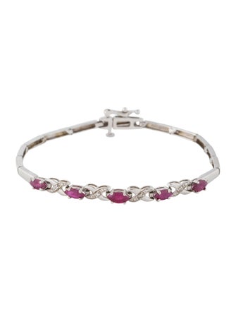 Bracelet 14K 1.15ctw Ruby & Diamond Bracelet