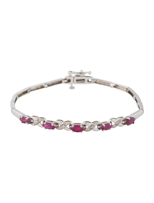 Bracelet 14K 1.15ctw Ruby & Diamond Bracelet