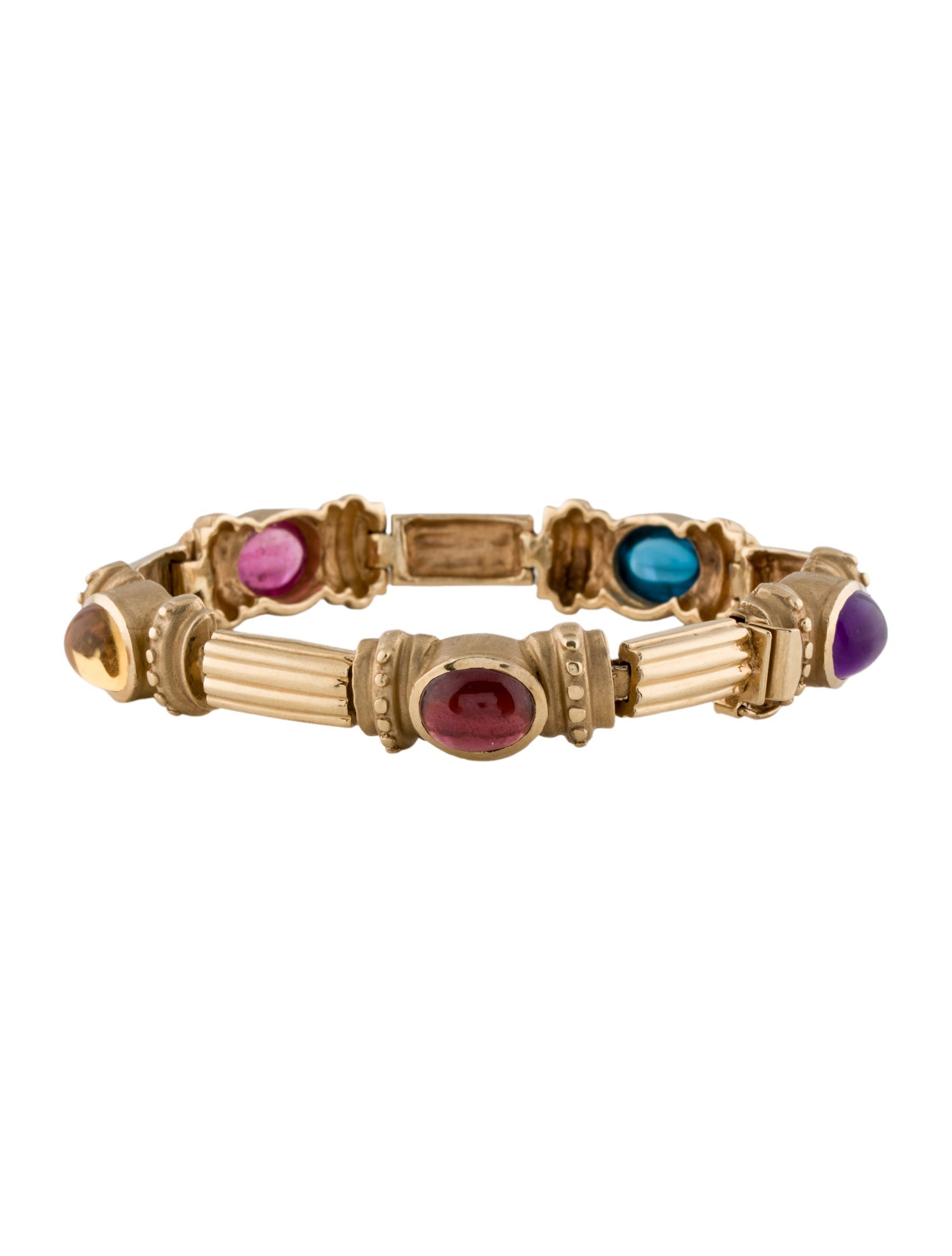 Bracelet 14K Multistone