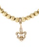 Bracelet 18K Diamond Fleur de Lis Charm Bracelet