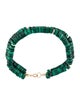 Bracelet 14K Malachite Double Strand Bead Bracelet