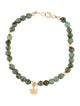 Bracelet 14K Jadeite Leaf Charm Bracelet