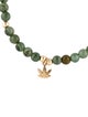 Bracelet 14K Jadeite Leaf Charm Bracelet