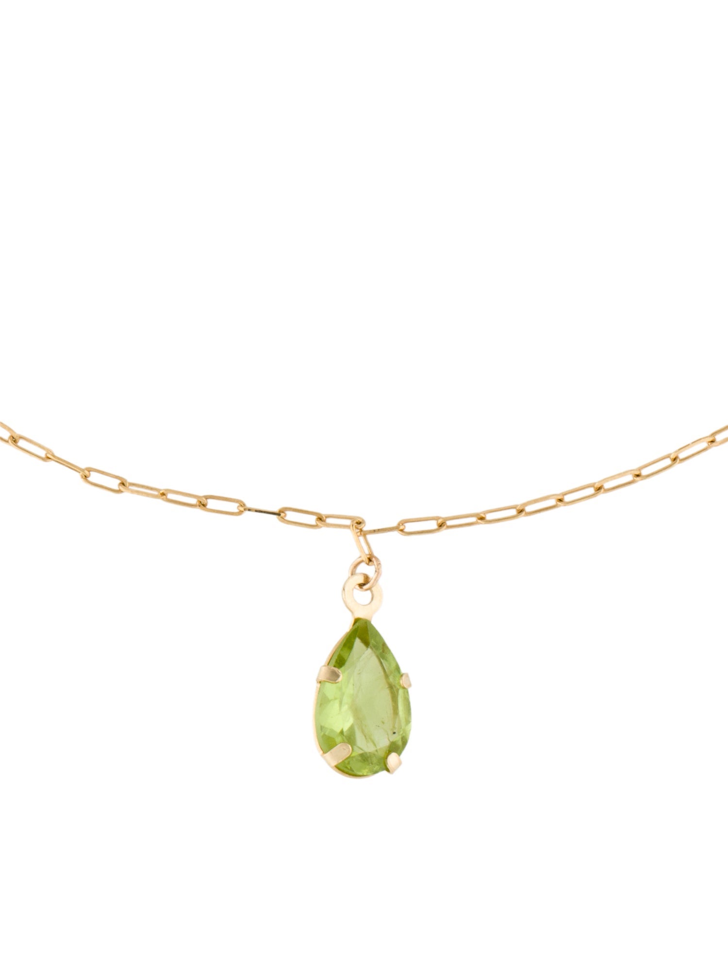 Bracelet 14K 1.09ctw Peridot Dangle Ankle