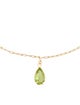 Bracelet 14K 1.09ctw Peridot Dangle Ankle Bracelet