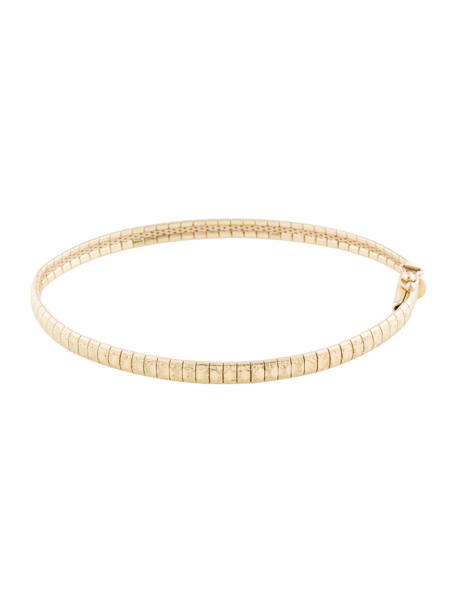 Bracelet 14K Etched Link Bracelet