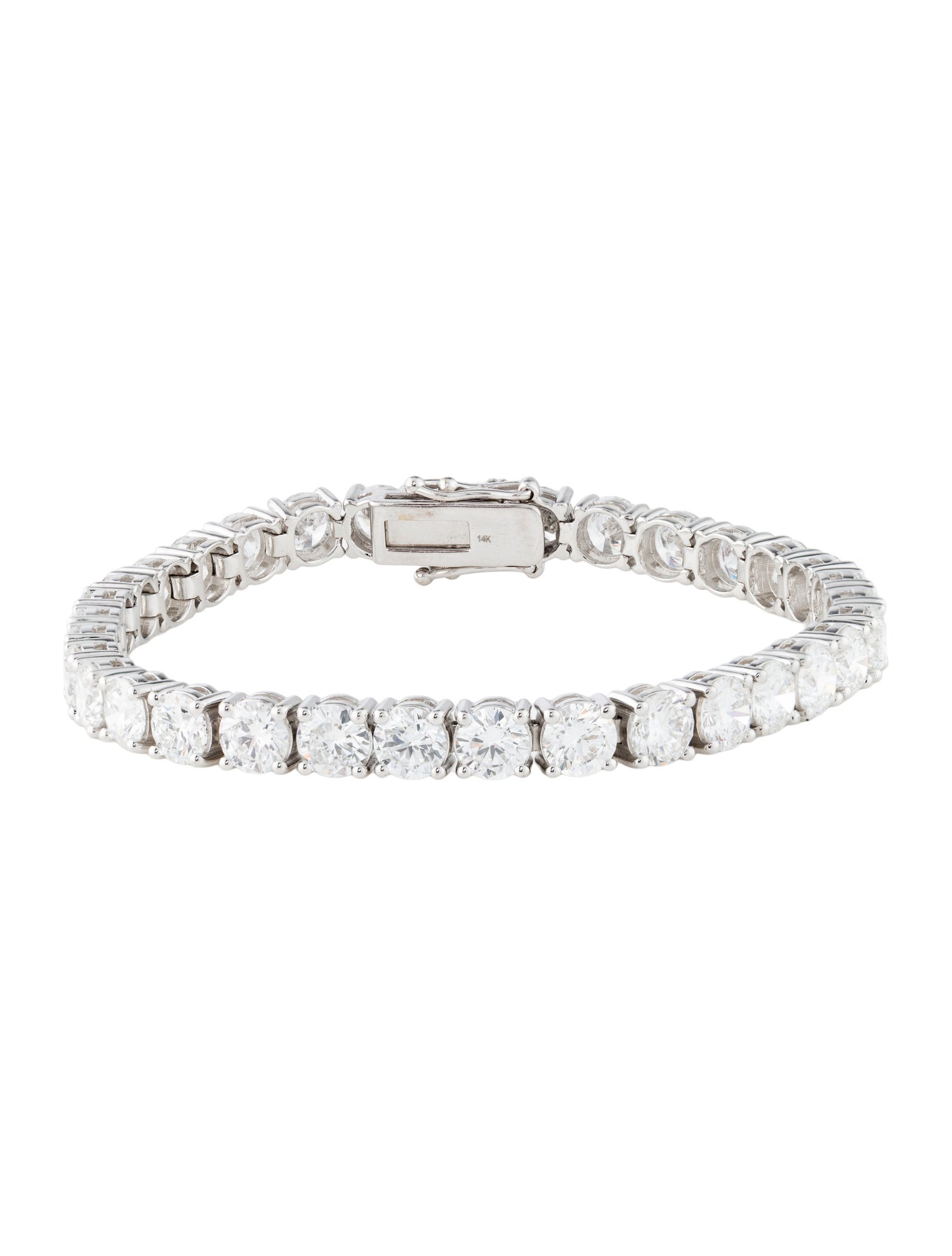 Bracelet 14K 18.00ctw Lab-Grown Diamond Tennis