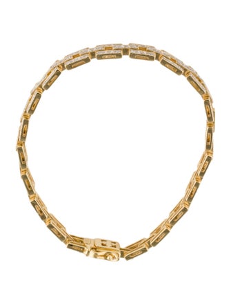 Bracelet 18K 2.01ctw Diamond Milgrain Link Bracelet