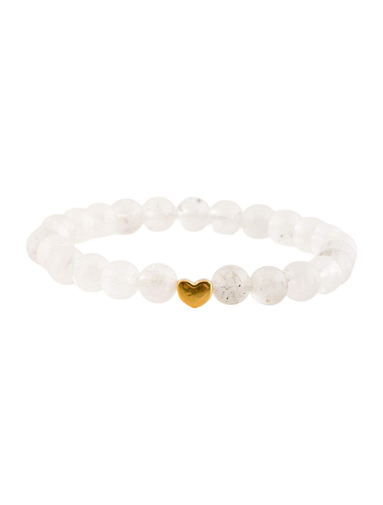 Bracelet 24K Quartz Heart Charm Bead
