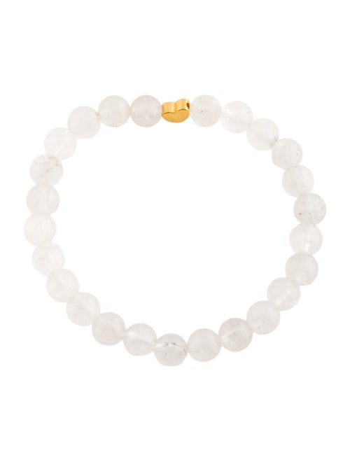 Bracelet 24K Quartz Heart Charm Bead Bracelet