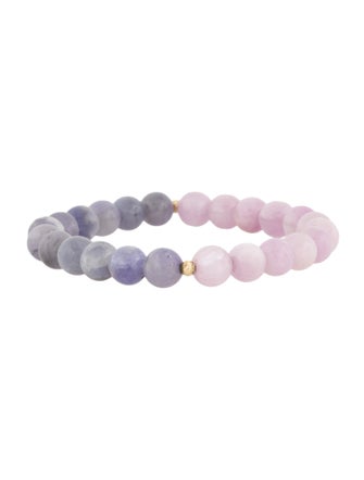 Bracelet 14K Kunzite & Tanzanite Bead Bracelet