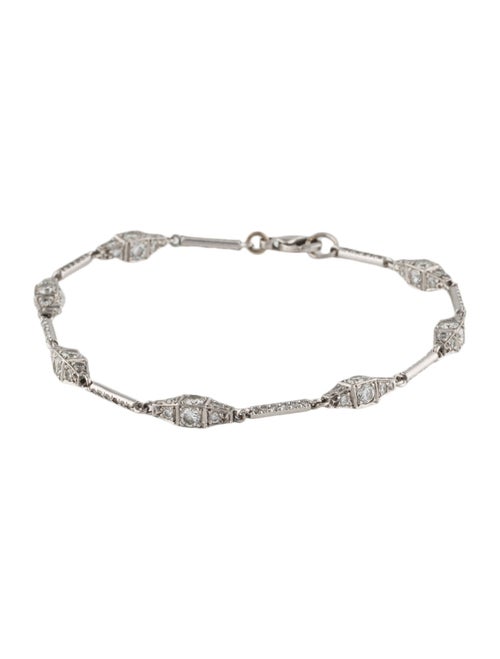 Bracelet 3.08ctw Platinum Diamond Link Bracelet