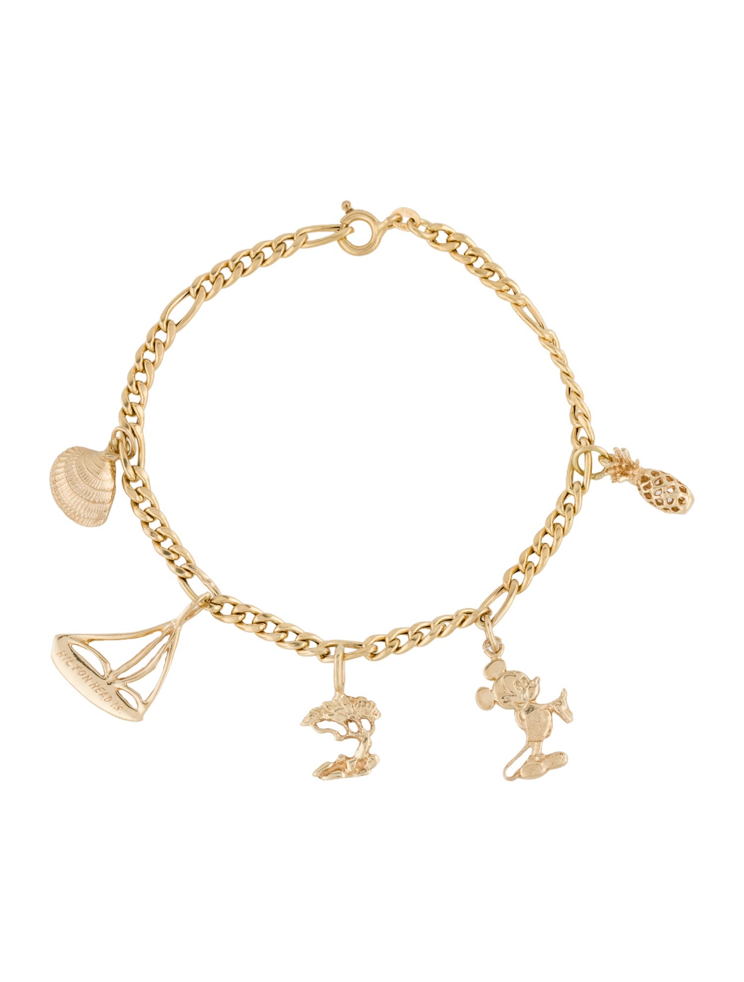 Bracelet 14K 'Hilton Head Island' Charm