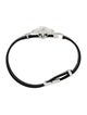 Bracelet 18K Quartz & Diamond Rubber Wrap Bracelet