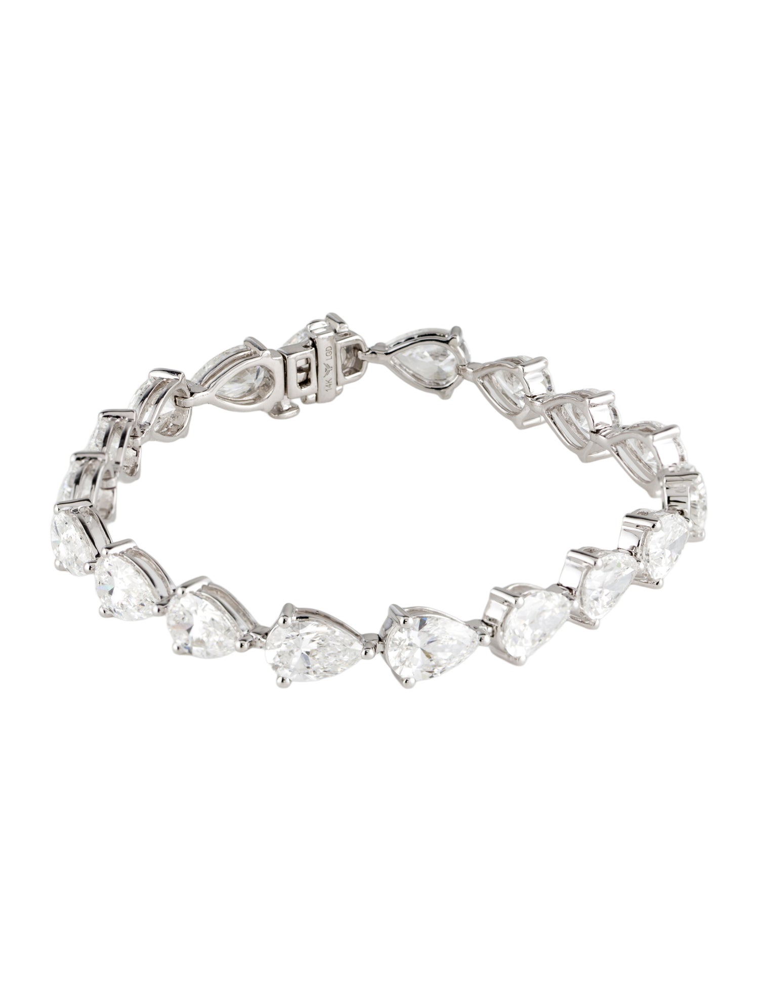Bracelet 14K 18.96ctw Lab-Grown Diamond Link Bracelet