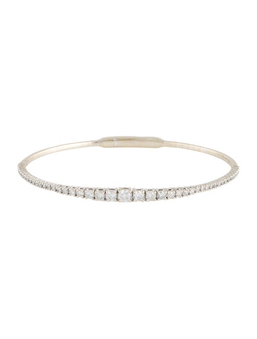 Bracelet 14K 1.07ctw Diamond Graduated Flexible Bracelet