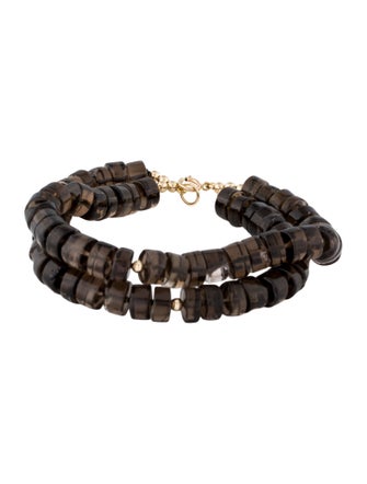 Bracelet Smoky Quartz Multistrand Beaded Bracelet