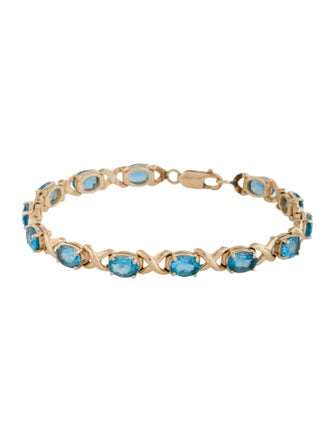 Bracelet 14K 12.91ctw Topaz Infinity Link