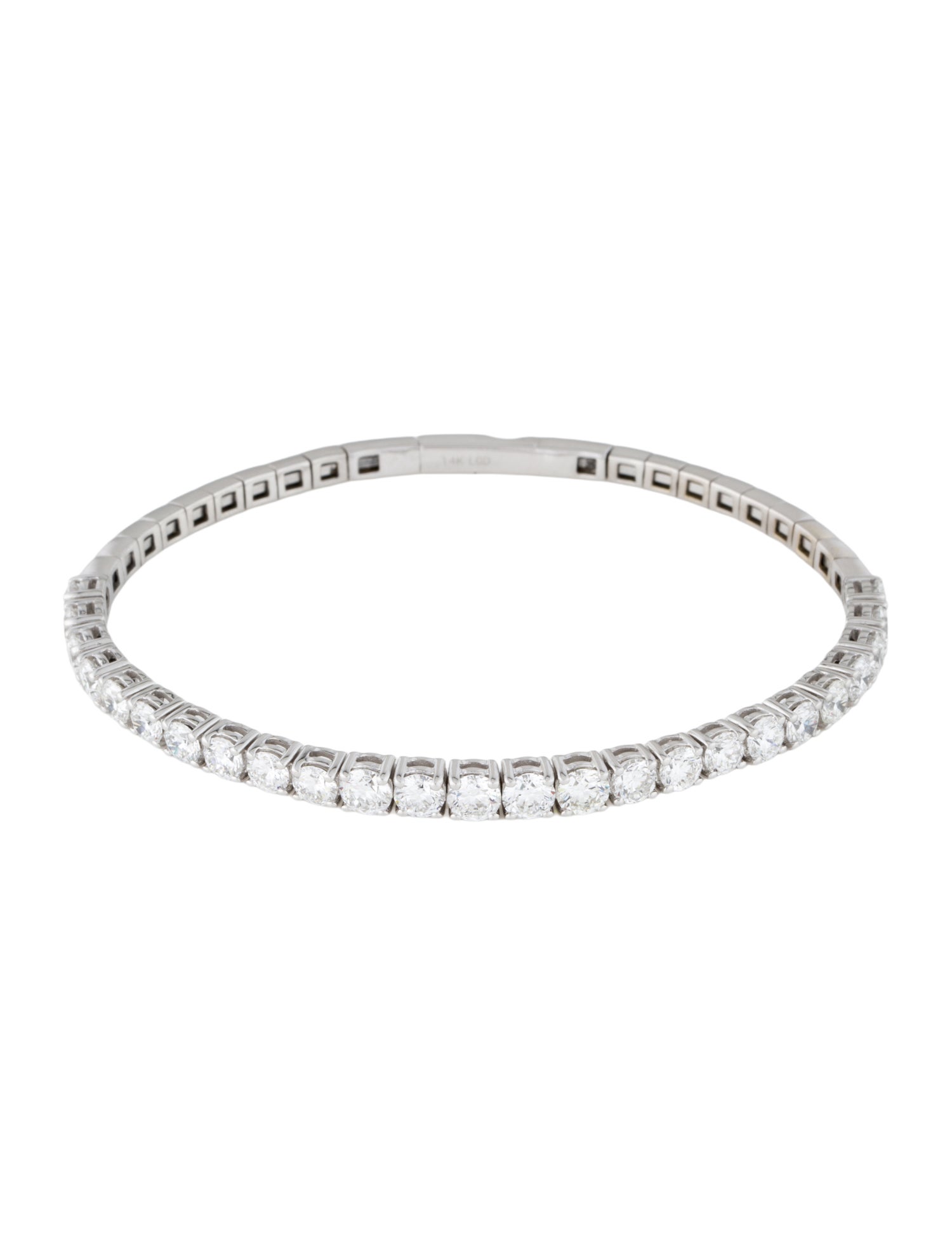 Bracelet 14K 5.00ctw Lab-Grown Diamond Bangle Bracelet