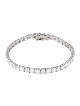 Bracelet Platinum 10.00ctw Lab-Grown Diamond Link Bracelet