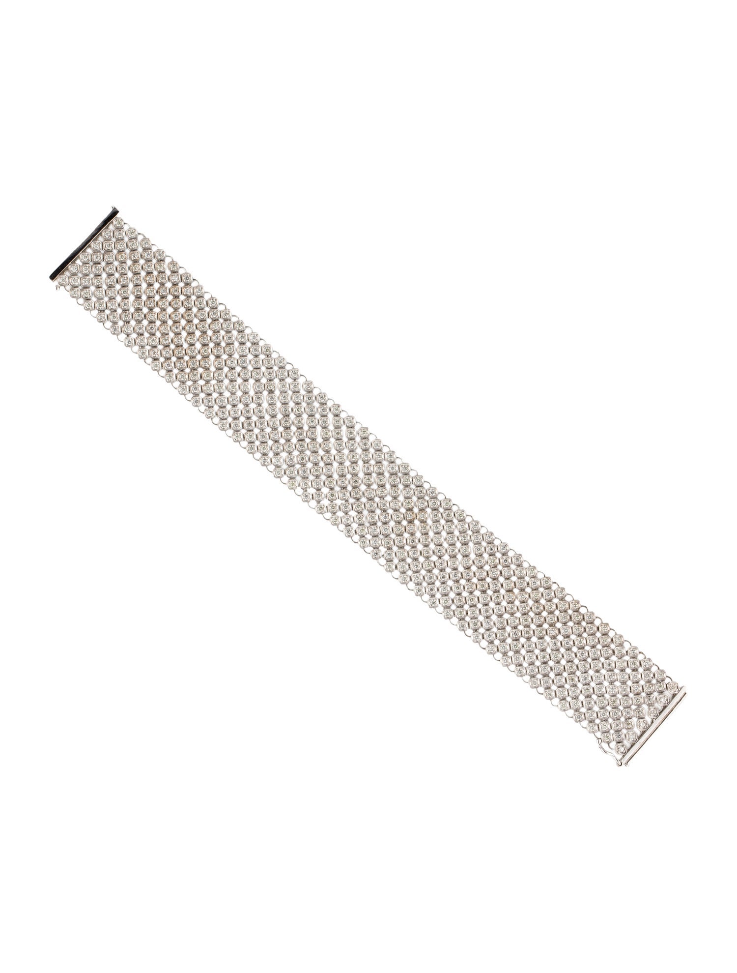 Bracelet 14K 6.20ctw Diamonds Mesh Link Bracelet