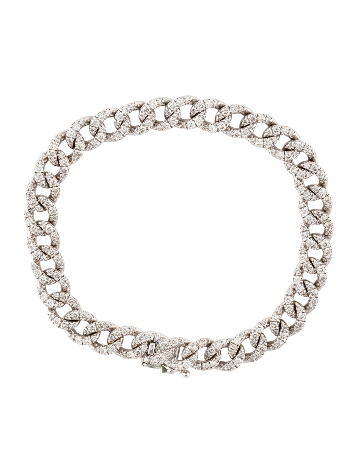 Bracelet 18K Diamond Chain Link Bracelet