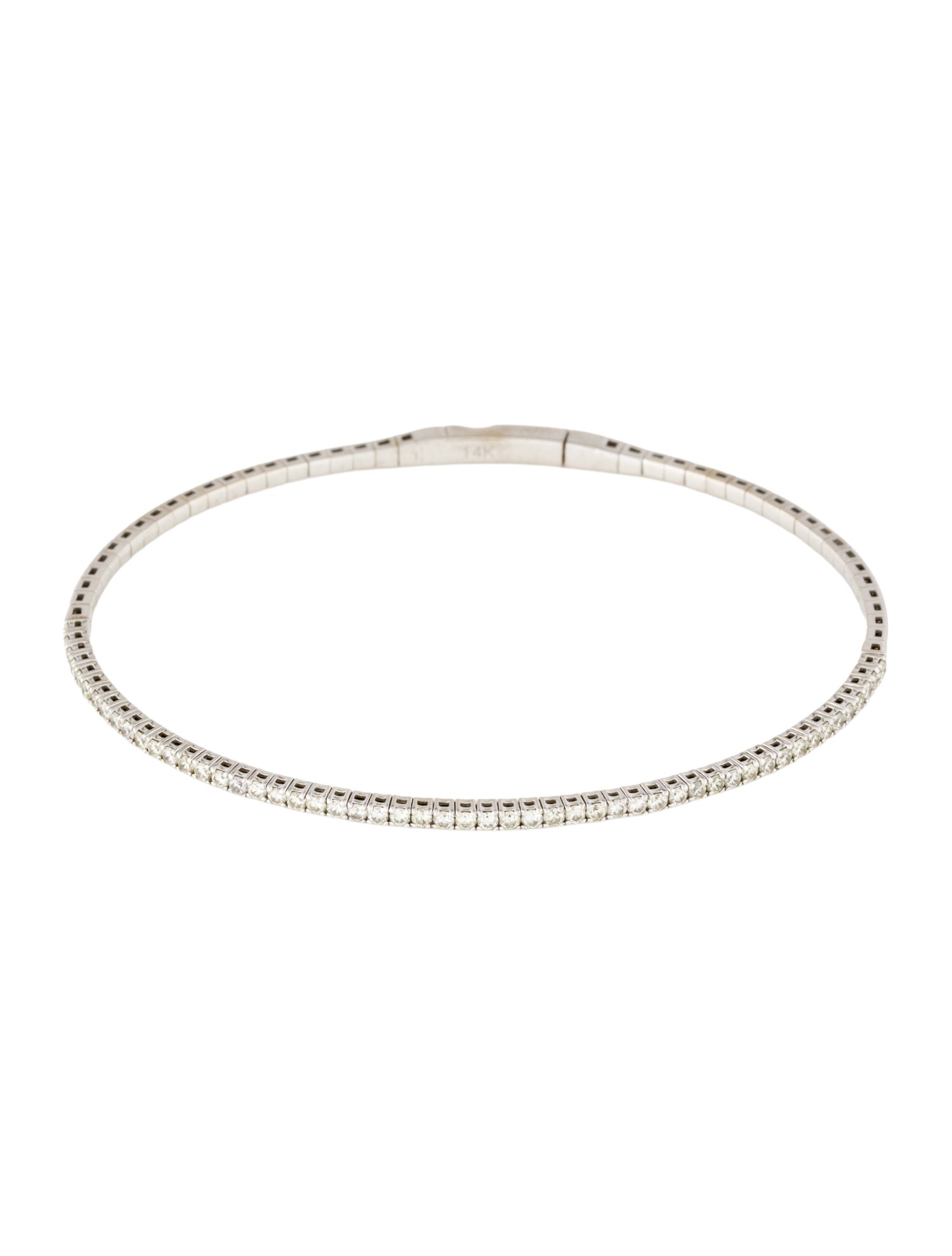 Bracelet 14K Diamond Bangle Bracelet