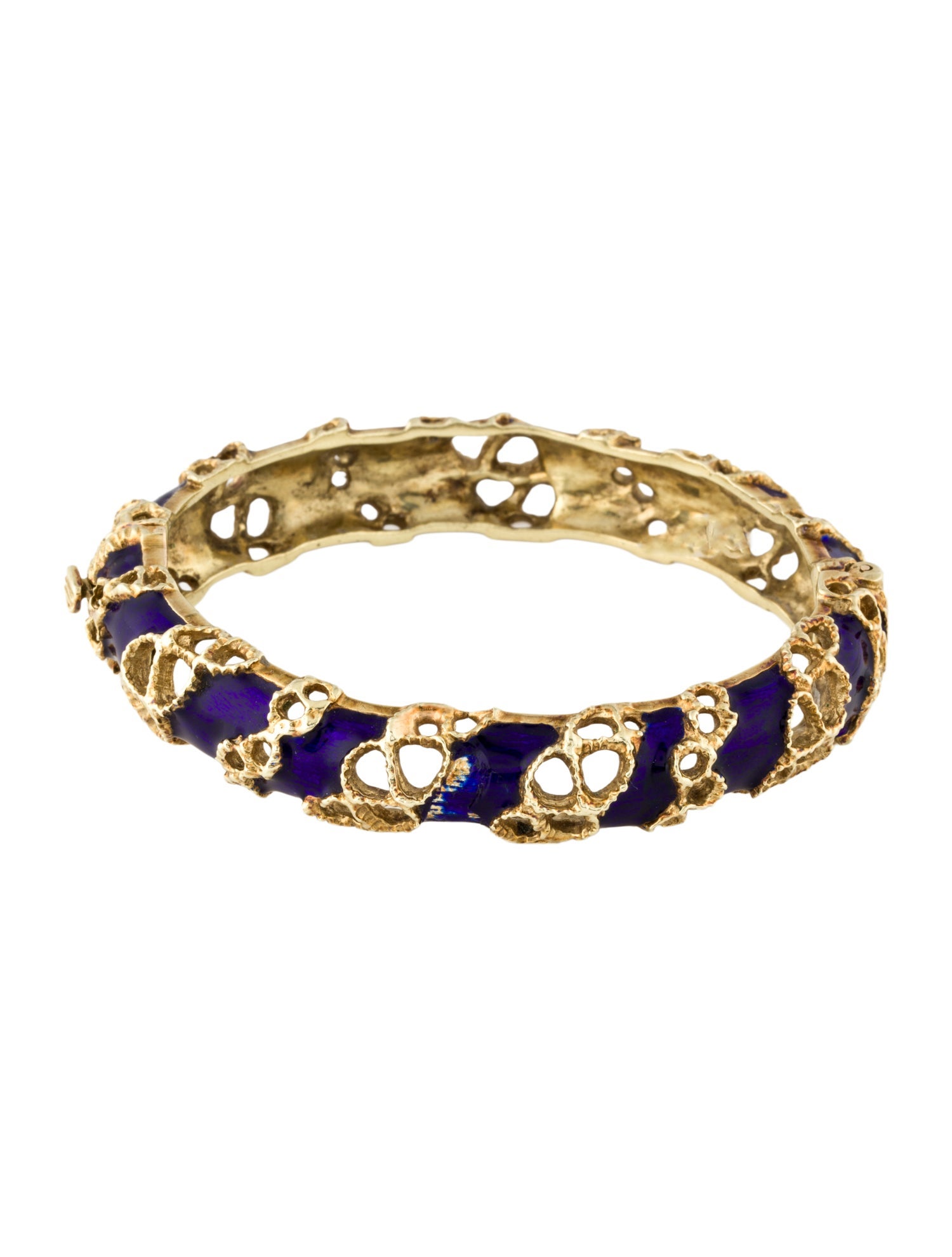 Bracelet 14K Enamel Bangle Bracelet