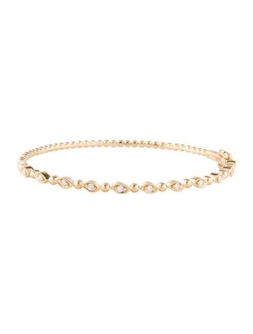 Bracelet 14K Diamond Hinged Bracelet