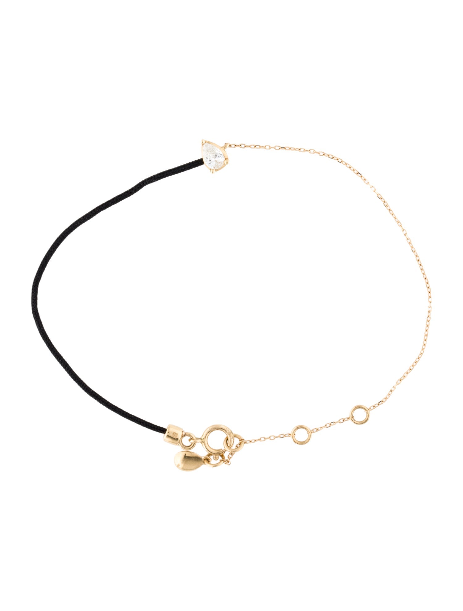 Bracelet 18K Diamond & Cord