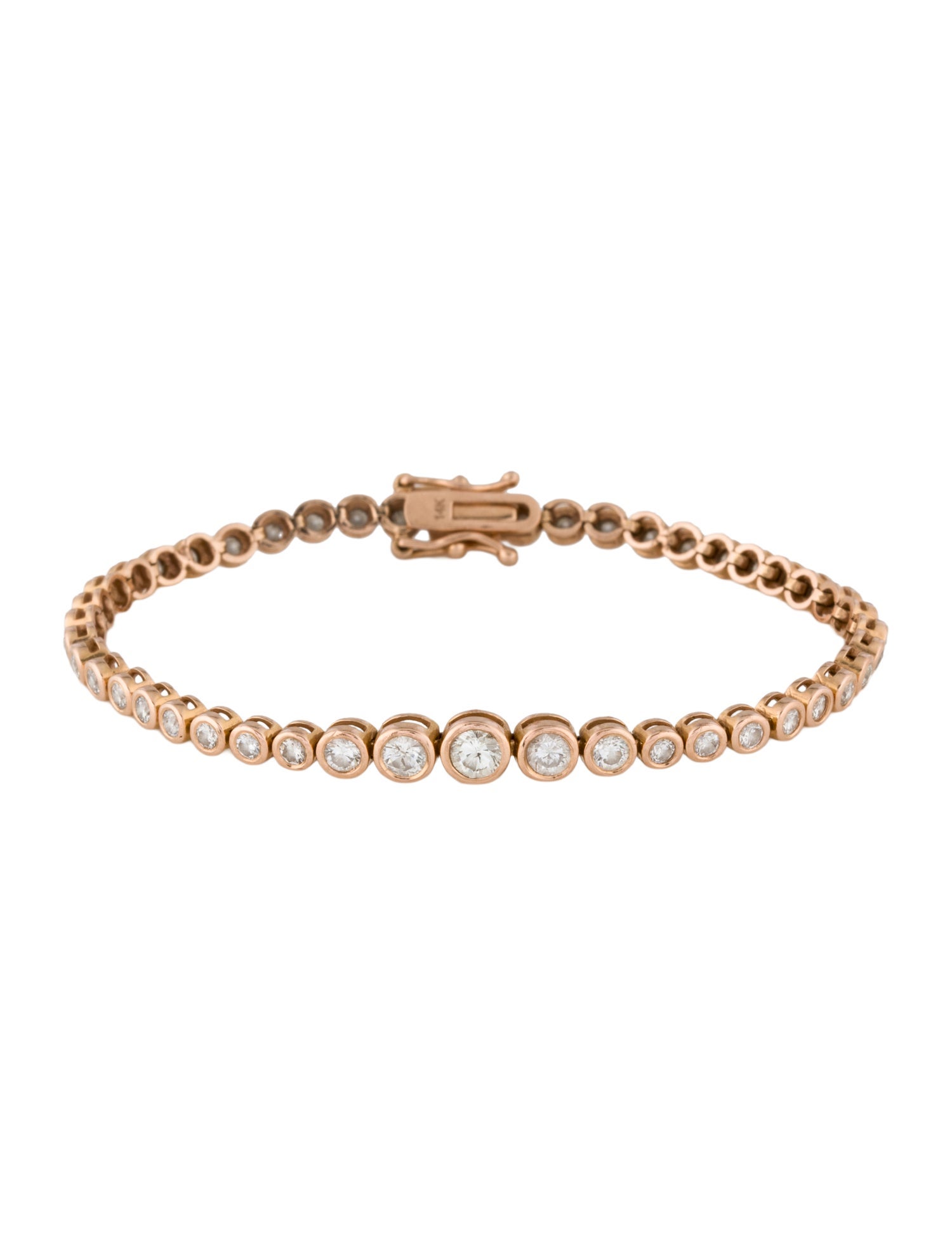 Bracelet 14K 1.76ctw Diamond Graduated Bracelet