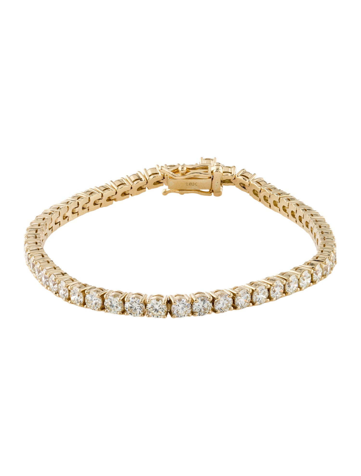 Bracelet 18K 6.32ctw Diamond Link Bracelet
