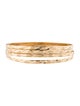 Bracelet 14K Textured Bangle Bracelets, Set of 4