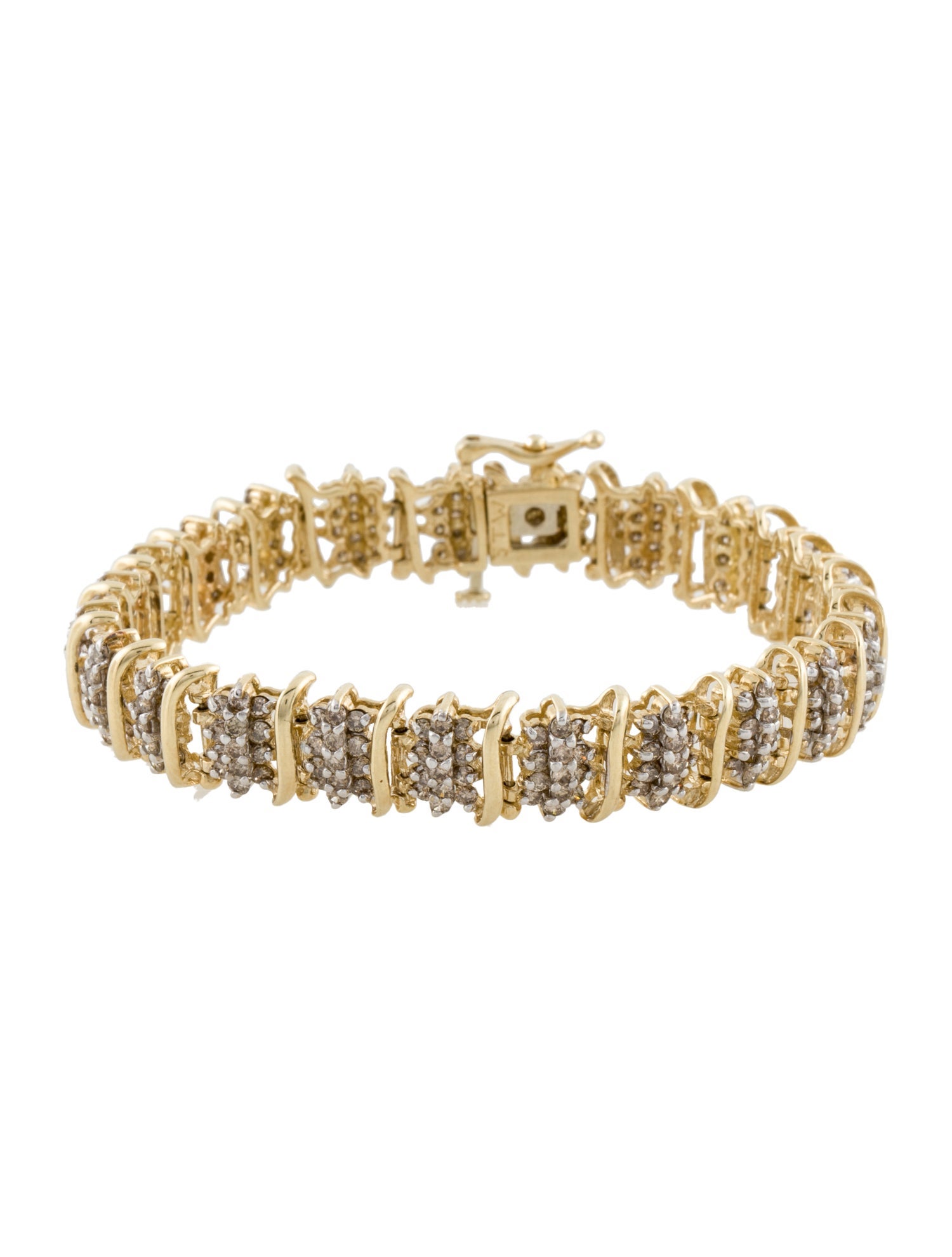 Bracelet 10K 4.48ctw Diamond S-Link