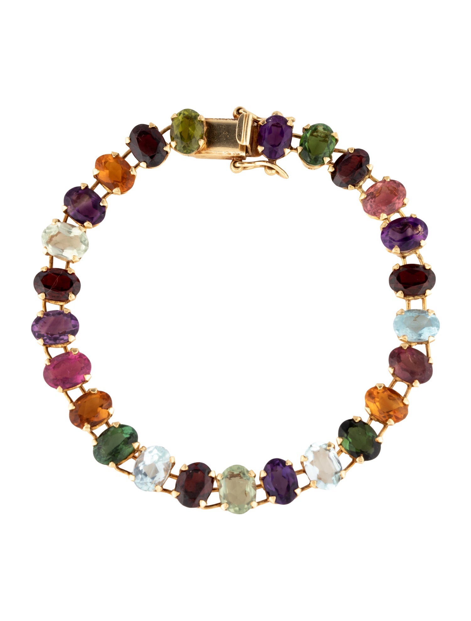 Bracelet 18K Multi Stone Tennis Bracelet