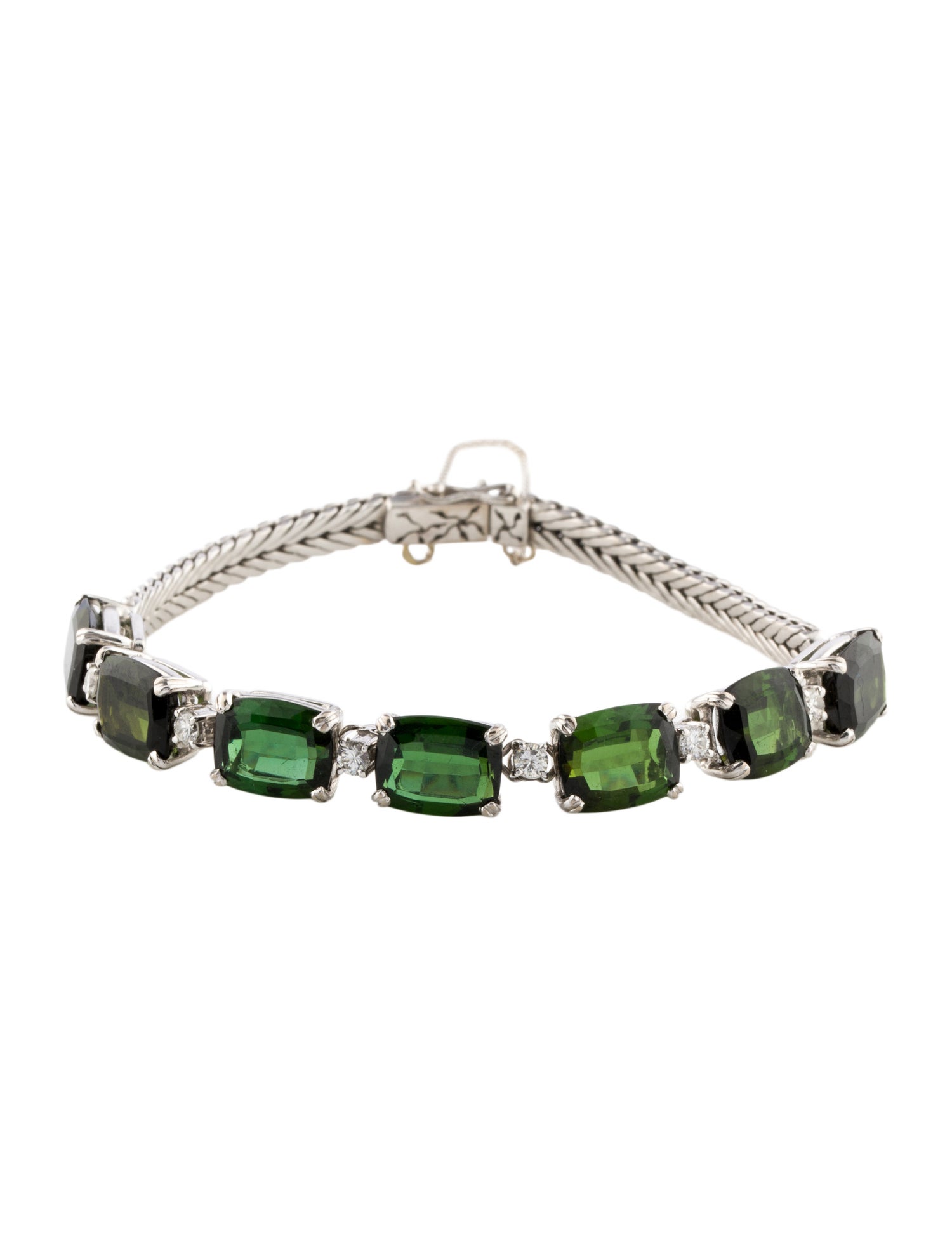 Bracelet 18K 17.71ctw Tourmaline & Diamond Bracelet