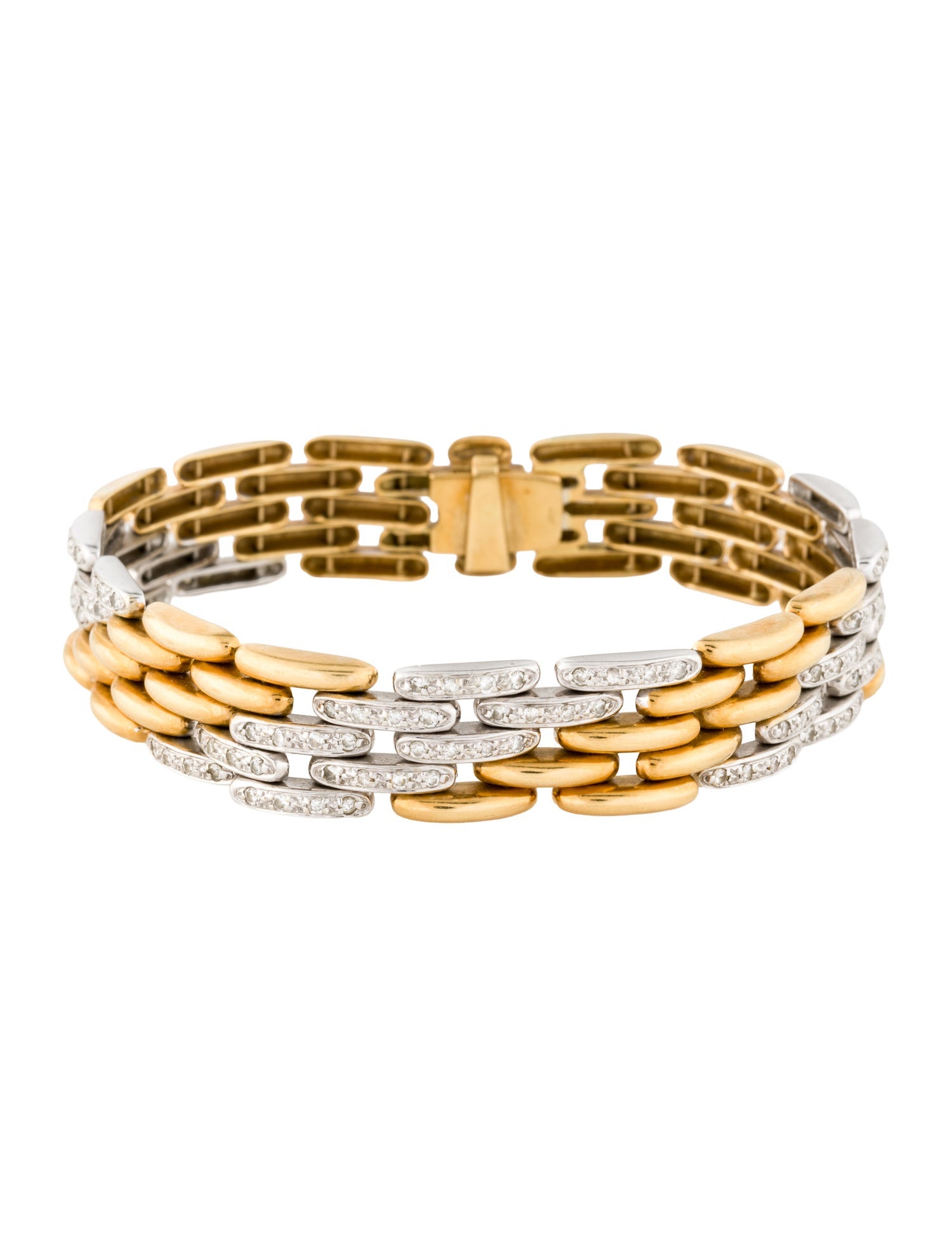 Bracelet 18K 1.20ctw Diamond Link Bracelet