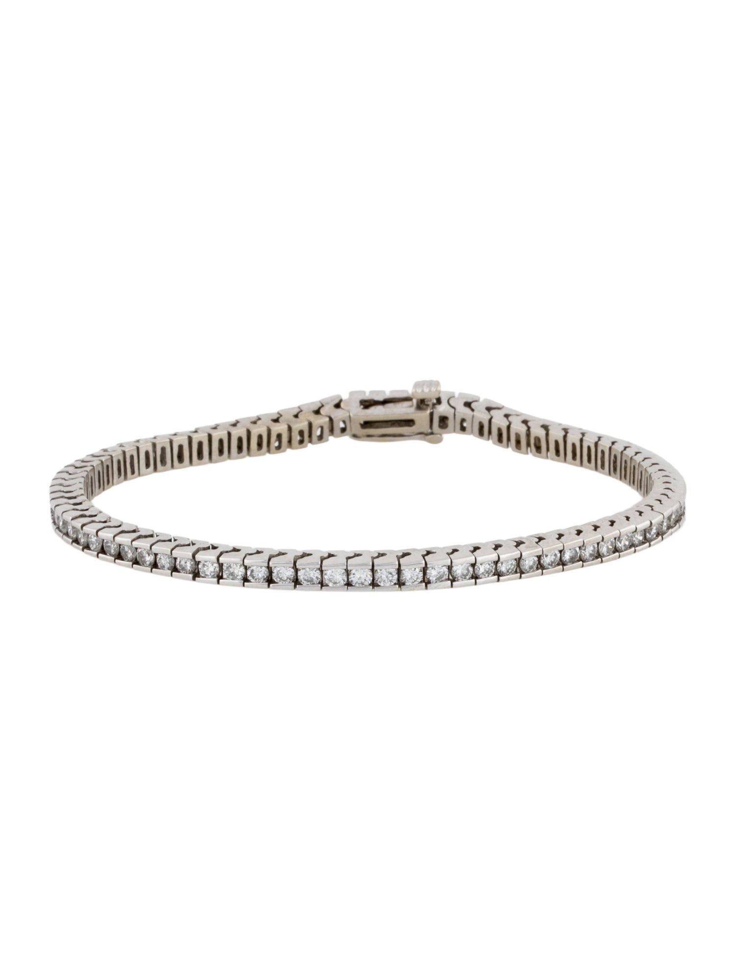 Bracelet 14K 3.04ctw Channel Set Tennis