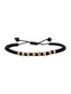 David Yurman 18K Onyx Fortune Woven Bracelet