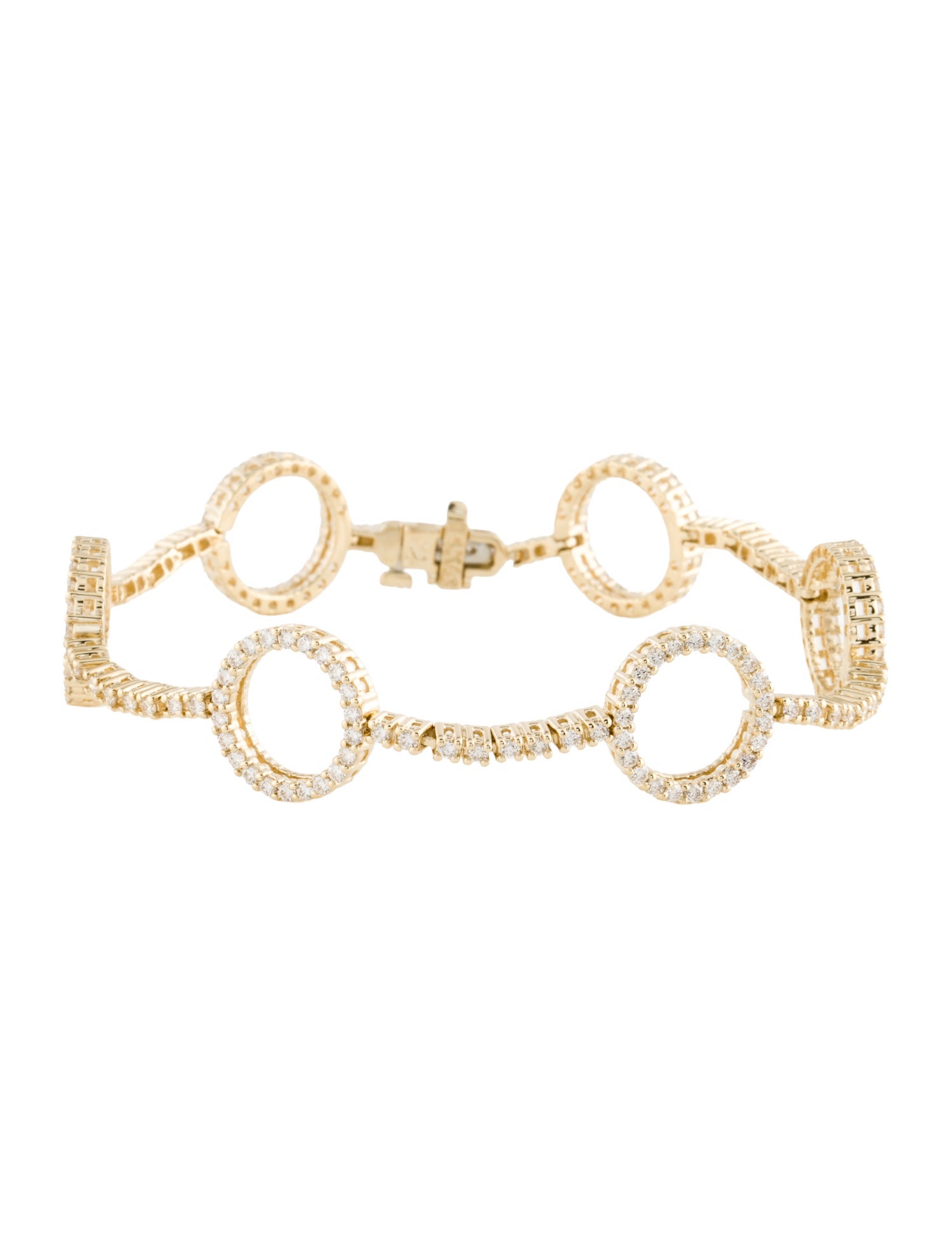 Bracelet 14K 2.25ctw Diamond Circle Station Bracelet