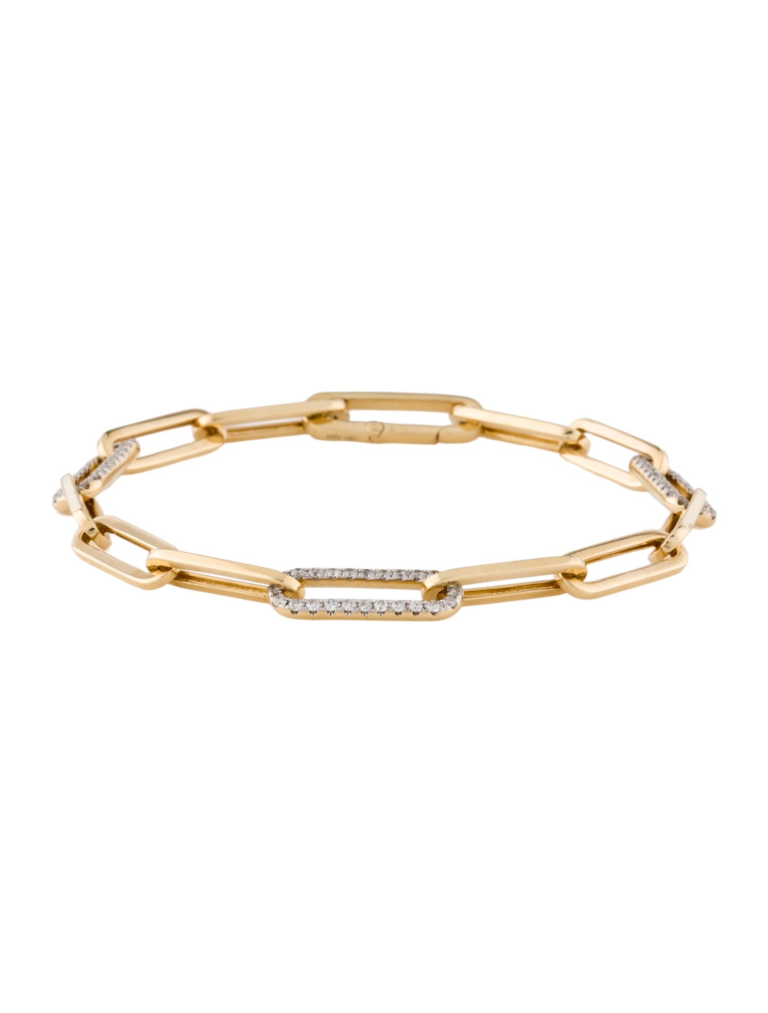Bracelet 14K Diamond Link Bracelet