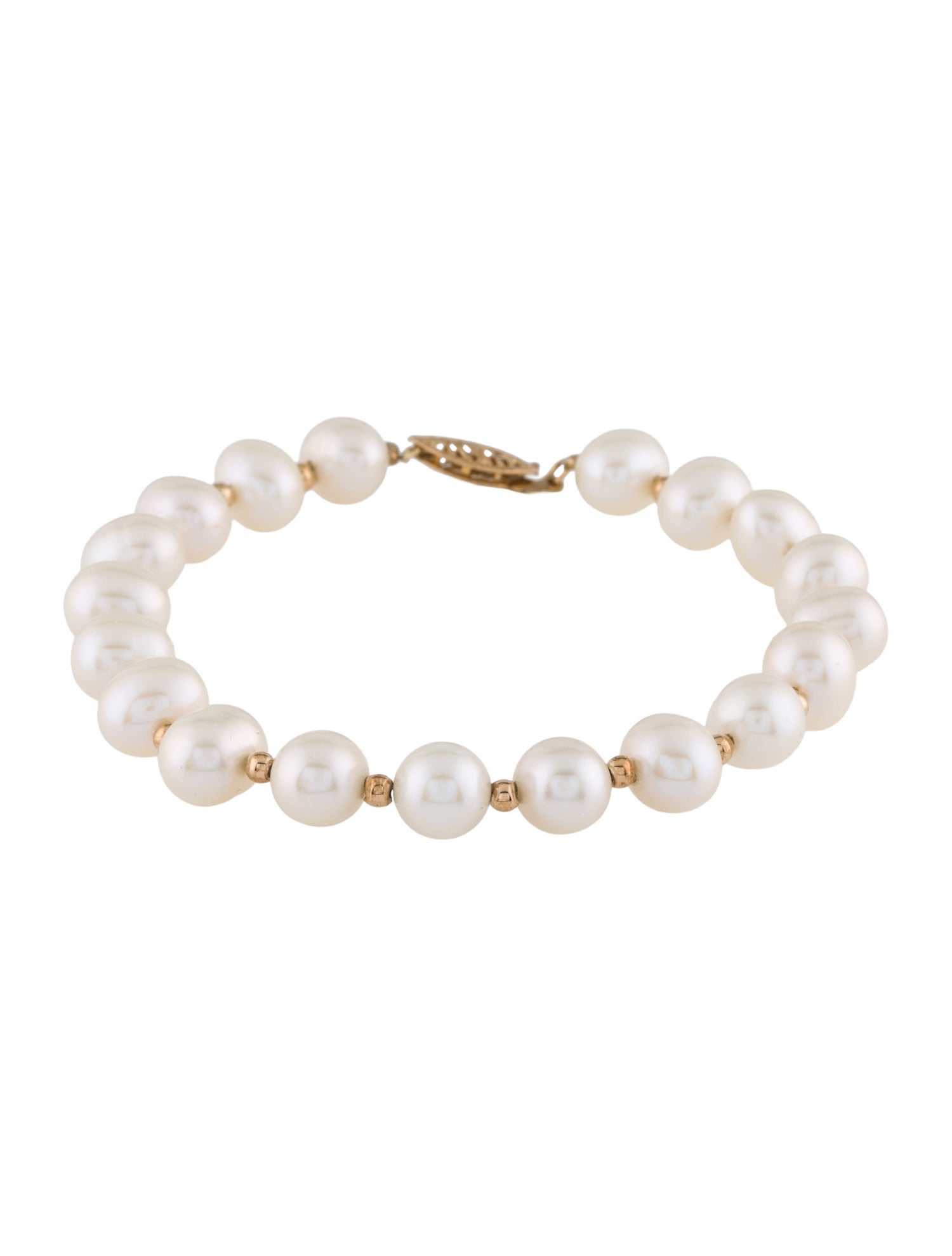 Bracelet 10K Pearl Bead Bracelet