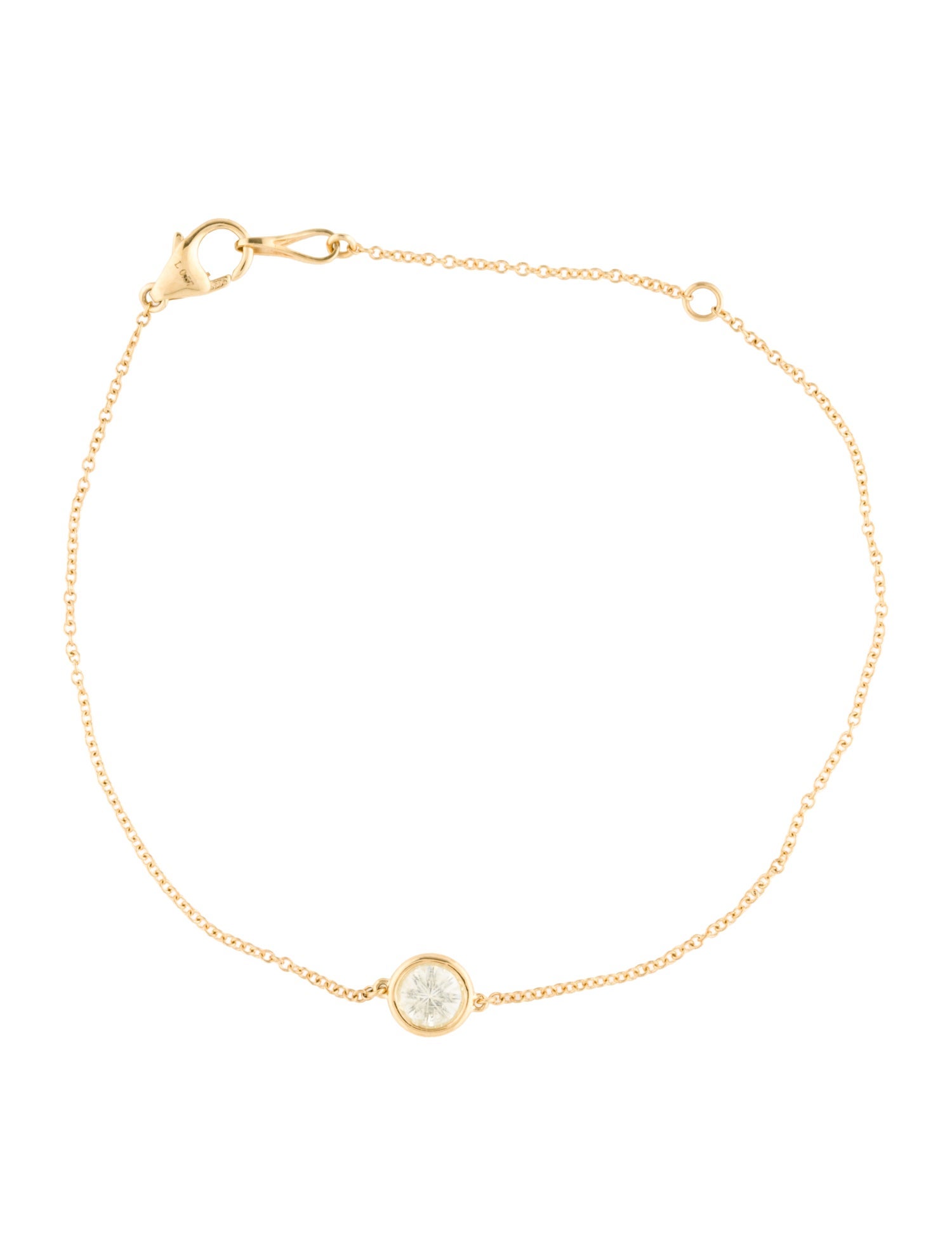 Bracelet 14K Diamond Single Station Bracelet