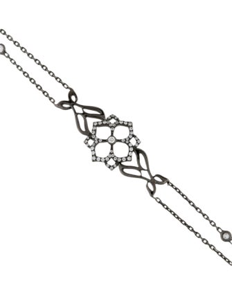 Bracelet 18K Diamond Lotus Station Bracelet