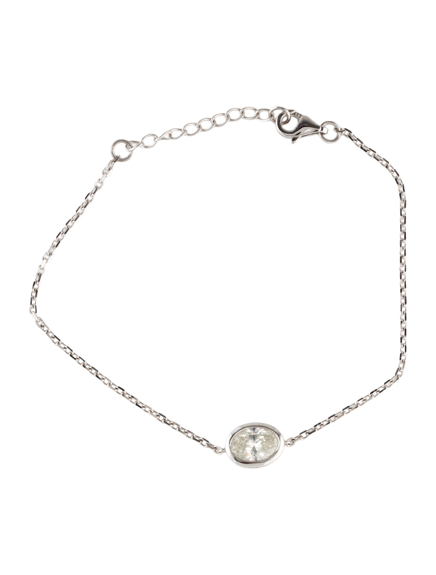 Bracelet 14K Diamond Station Chain Bracelet