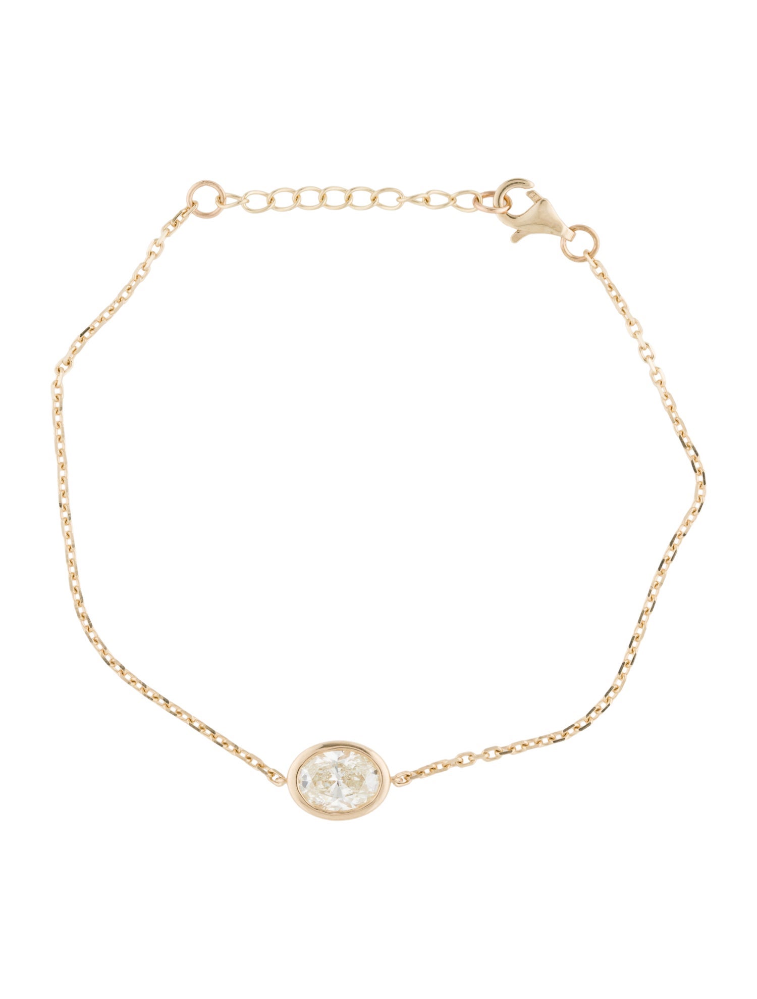 Bracelet 14K 1.00ct Diamond Station Bracelet