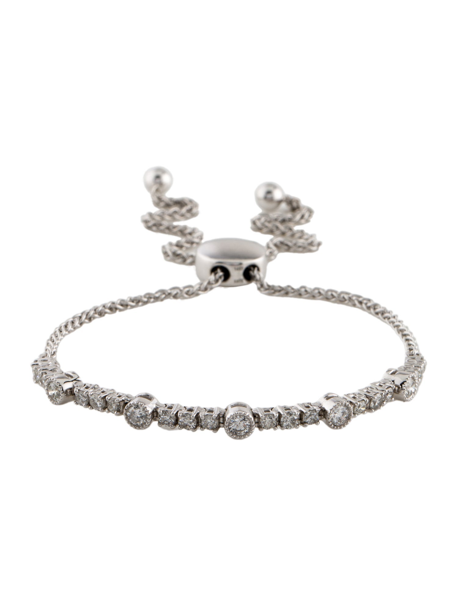 Bracelet 14K Diamond Adjustable Bracelet