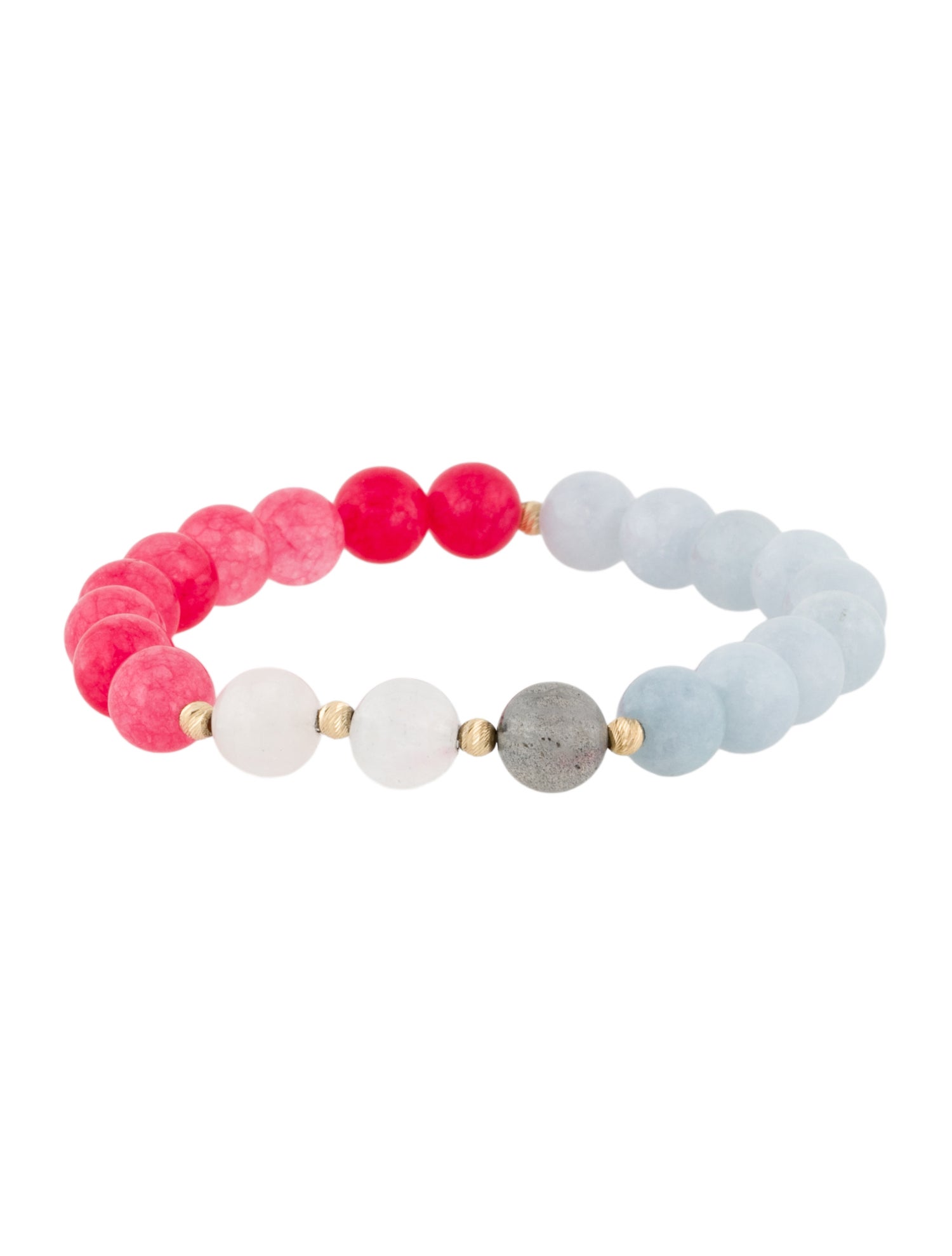 Bracelet 14K Multistone Bead Bracelet