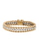 Bracelet 14K 2.40CT Two-Tone Diamond Rope Chain Bracelet